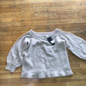 Off the shoulder sweater! 100% cashmere!